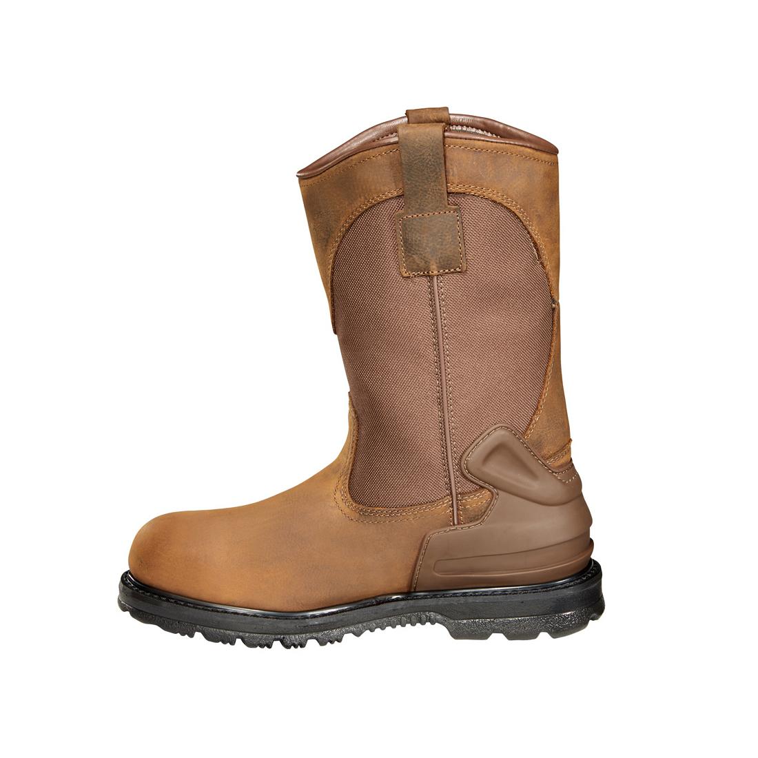 11" Heritage Soft-Toe Waterproof Wellington Pull-On Boot Brown - Image 5