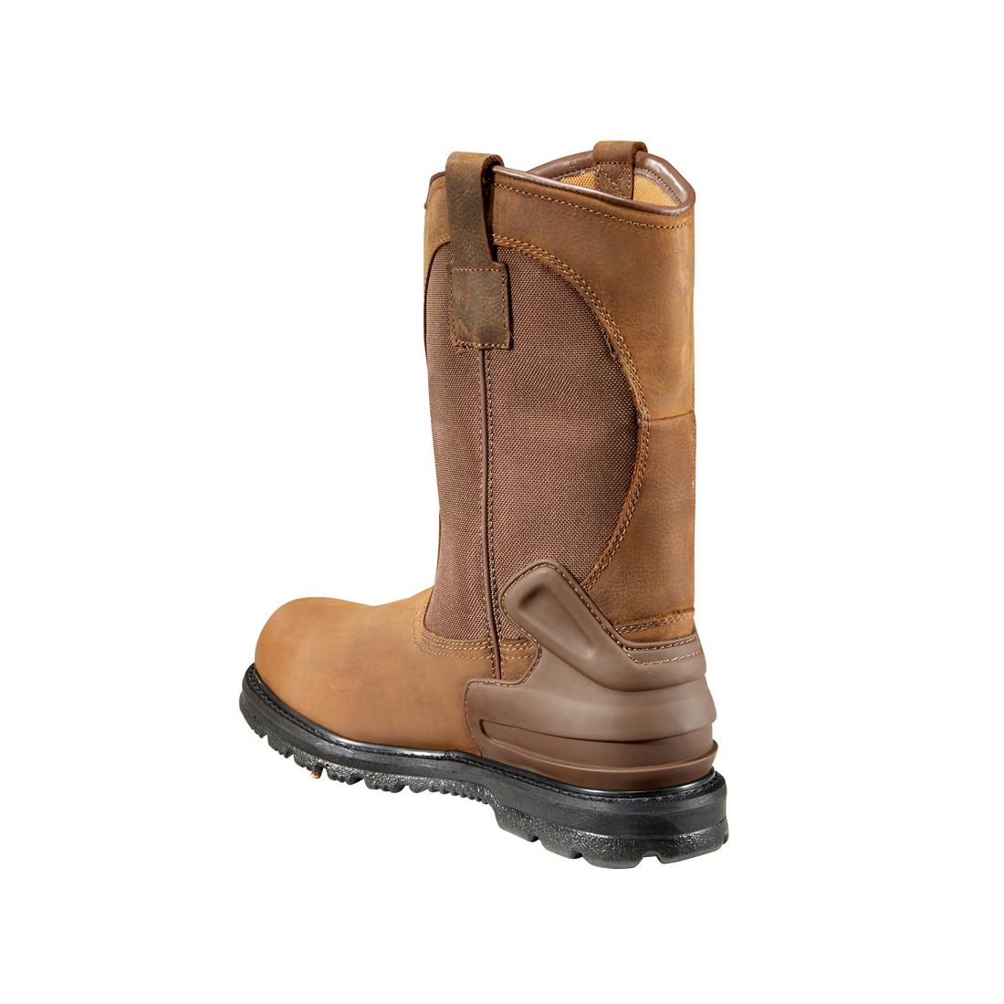 11" Heritage Soft-Toe Waterproof Wellington Pull-On Boot Brown - Image 6