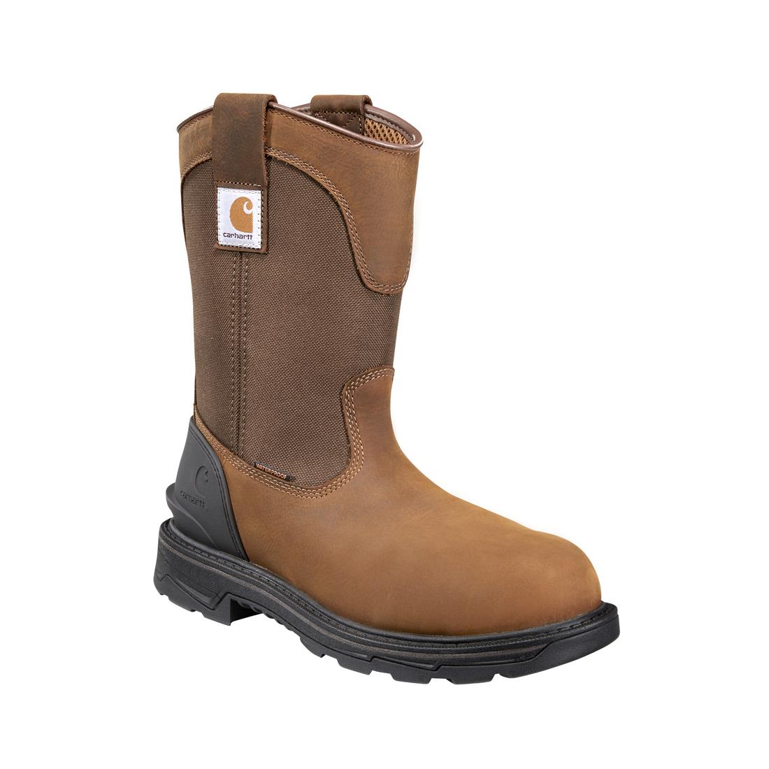 11" Ironwood Alloy-Toe Waterproof Wellington Pull-On Work Boot Brown - Image 2