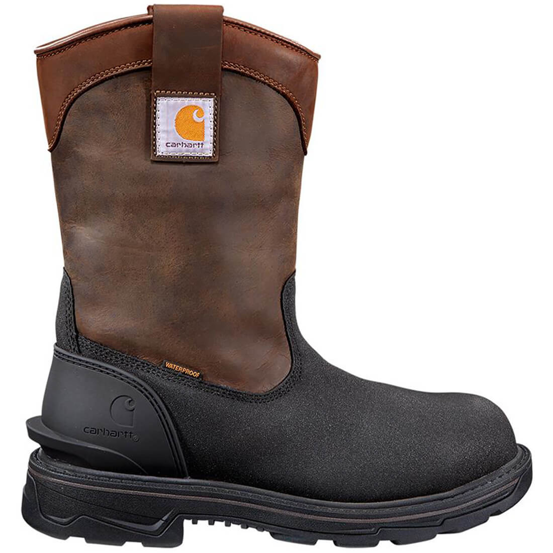 11" Ironwood Alloy-Toe Waterproof Insulated Wellington Pull-On Work Boot Dark Brown/Black