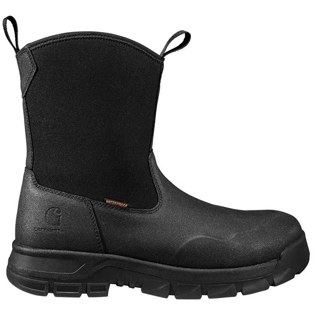9" Kentwood Waterproof Wellington Pull-On Steel Toe Work Boot Black