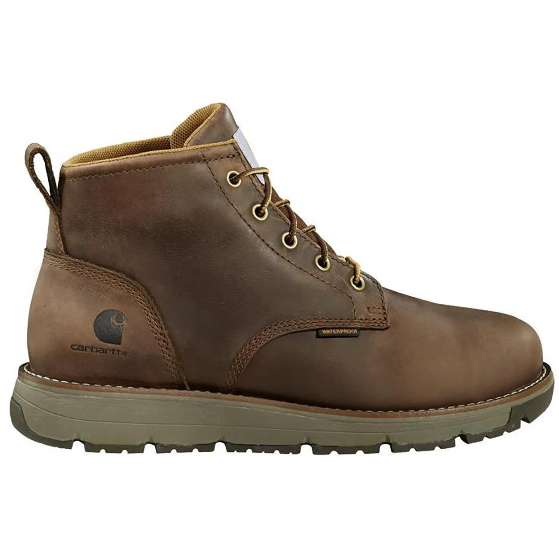 5" Millbrook Waterproof Wedge Steel Toe Work Boot Brown