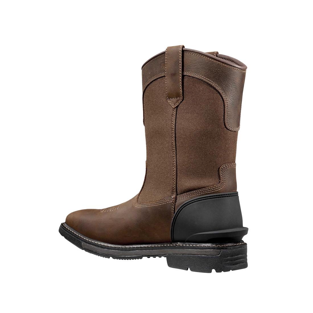 11" Montana Soft-Toe Water Resistant Square Toe Wellington Boot Brown - Image 7