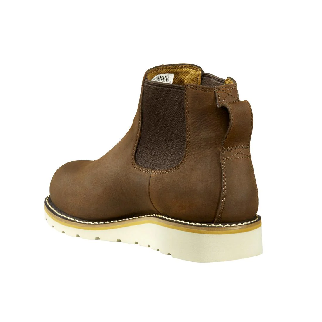 5" Women's Chelsea Wedge Soft Toe Pull-On Boot Dark Brown - Image 7