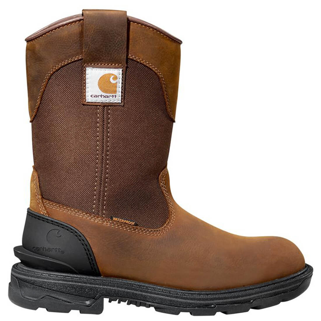 11" Women's Ironwood Alloy-Toe Waterproof Wellington Pull-On Work Boot Brown