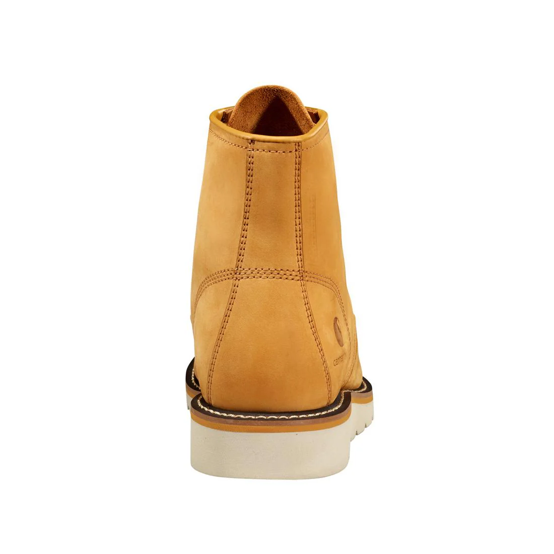 6" Women's Moc Toe Wedge Soft Toe Boot Wheat - Image 5