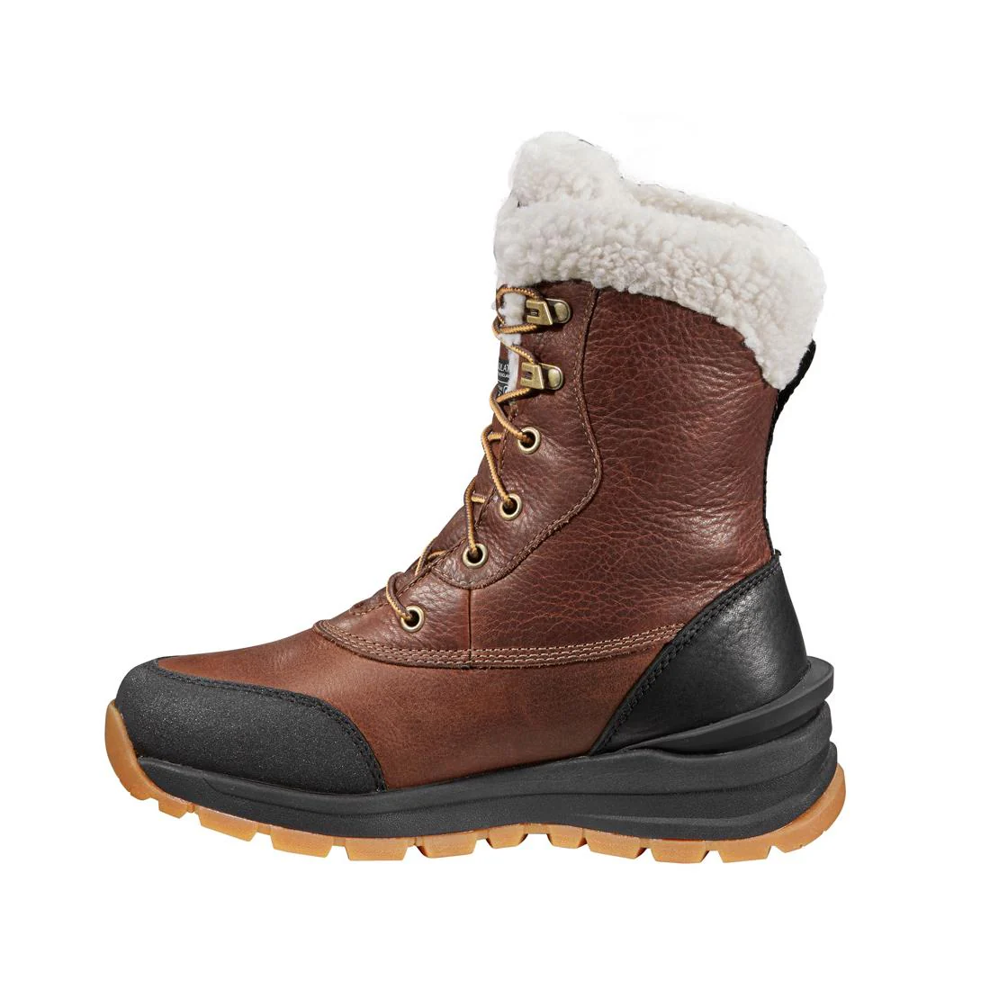 8" Women's Pellston Waterproof Insulated Winter Soft Toe Boot Red Brown - Image 6