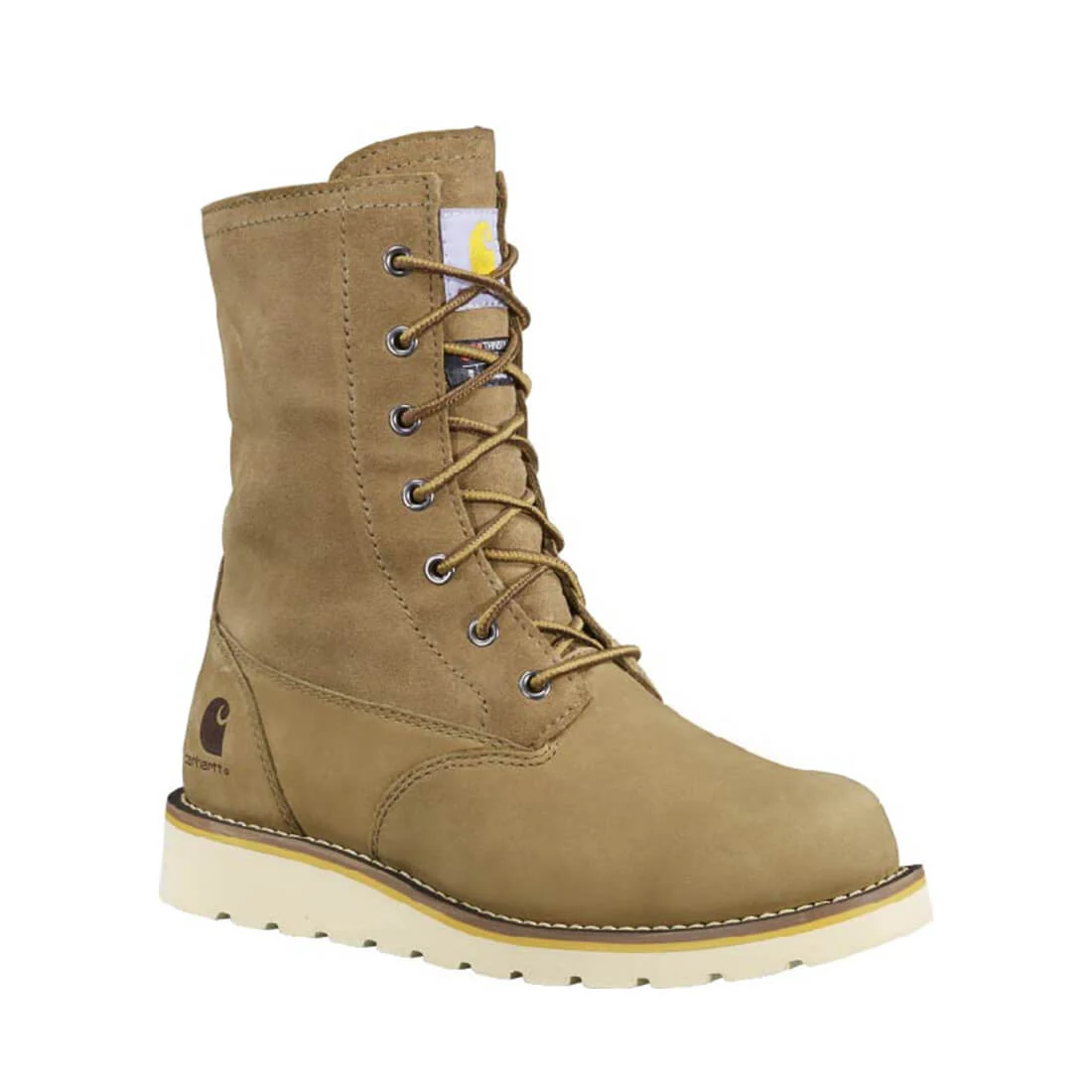 8" Women's Waterproof Sherpa Lined Fold Down Winter Wedge Soft Toe Boot Coyote - Image 2