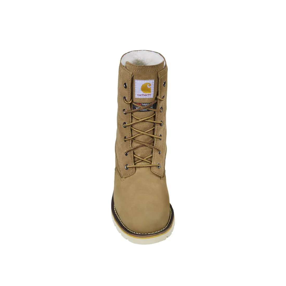 8" Women's Waterproof Sherpa Lined Fold Down Winter Wedge Soft Toe Boot Coyote - Image 4