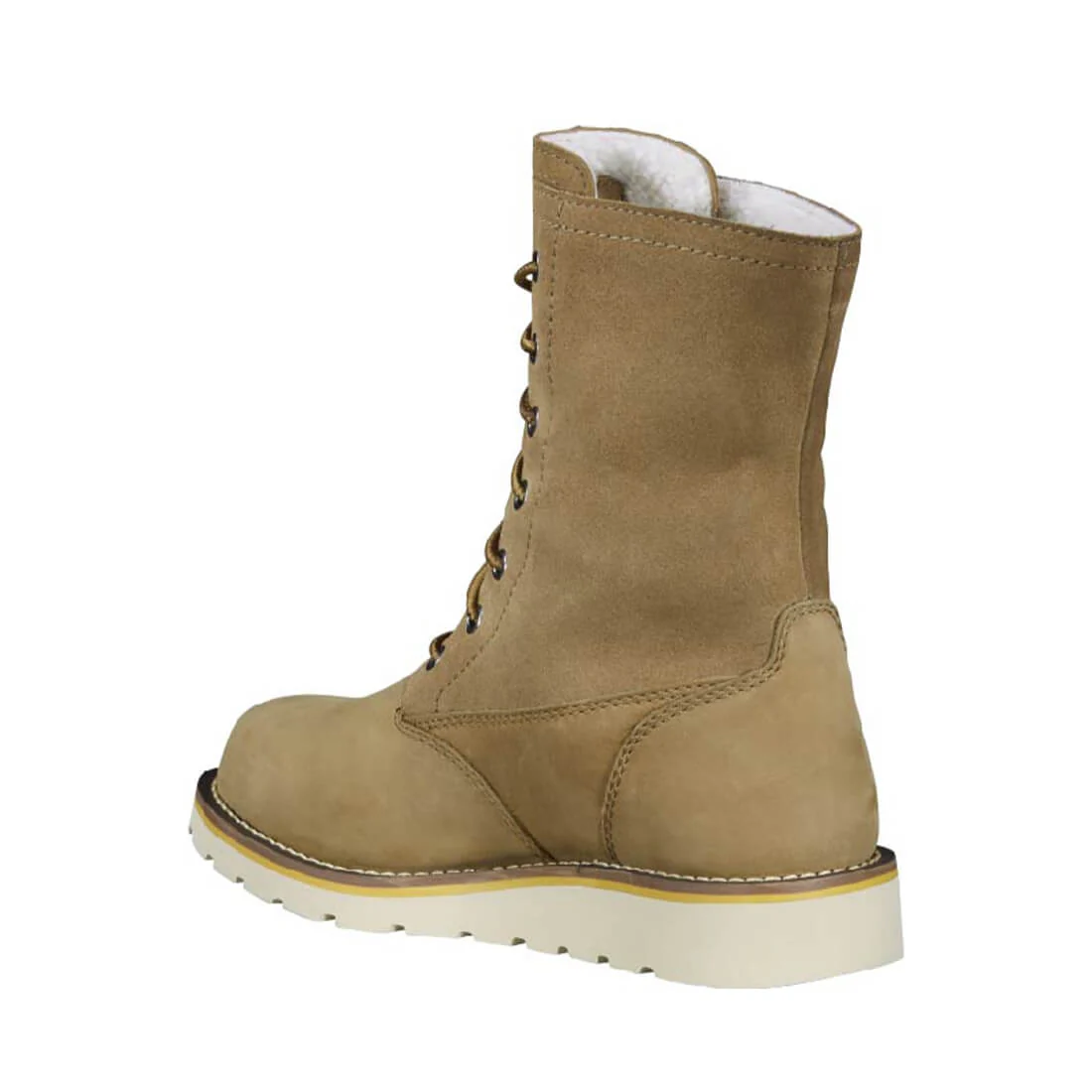 8" Women's Waterproof Sherpa Lined Fold Down Winter Wedge Soft Toe Boot Coyote - Image 7