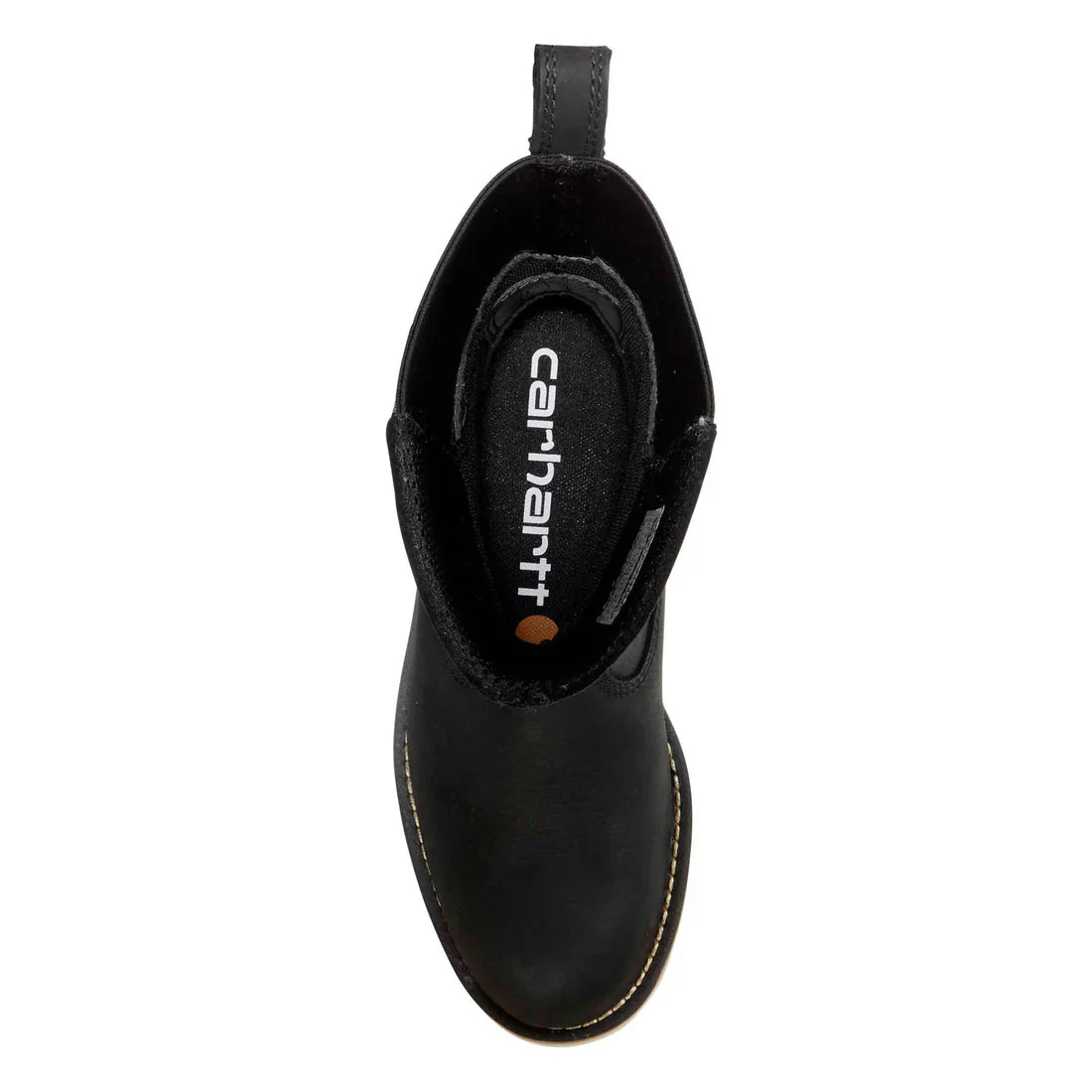 10" Women's Wellington Soft-Toe Waterproof Pull On Wedge Work Boot Black - Image 4