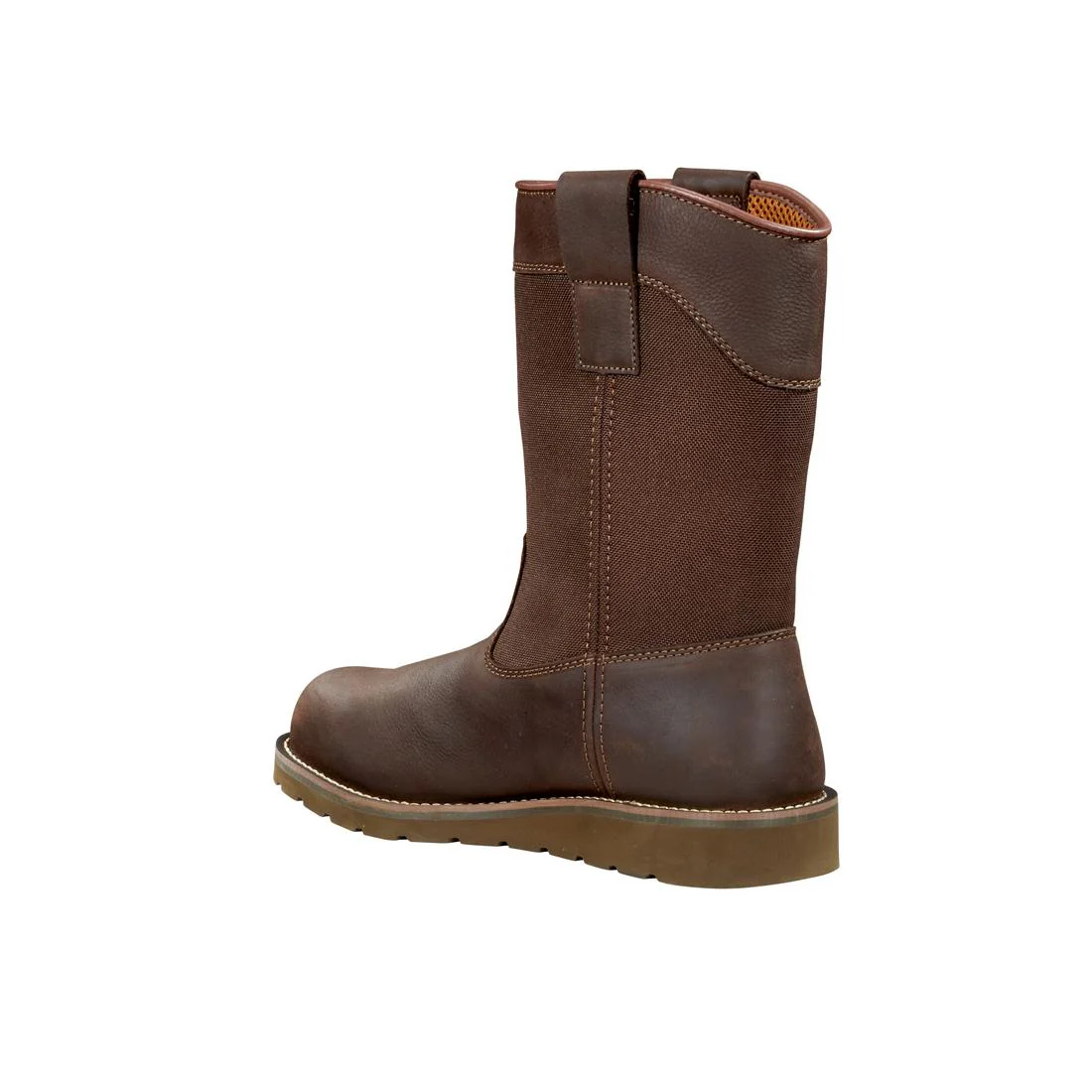 10" Wellington Wedge Steel-Toe Waterproof Work Boot Dark Brown - Image 7