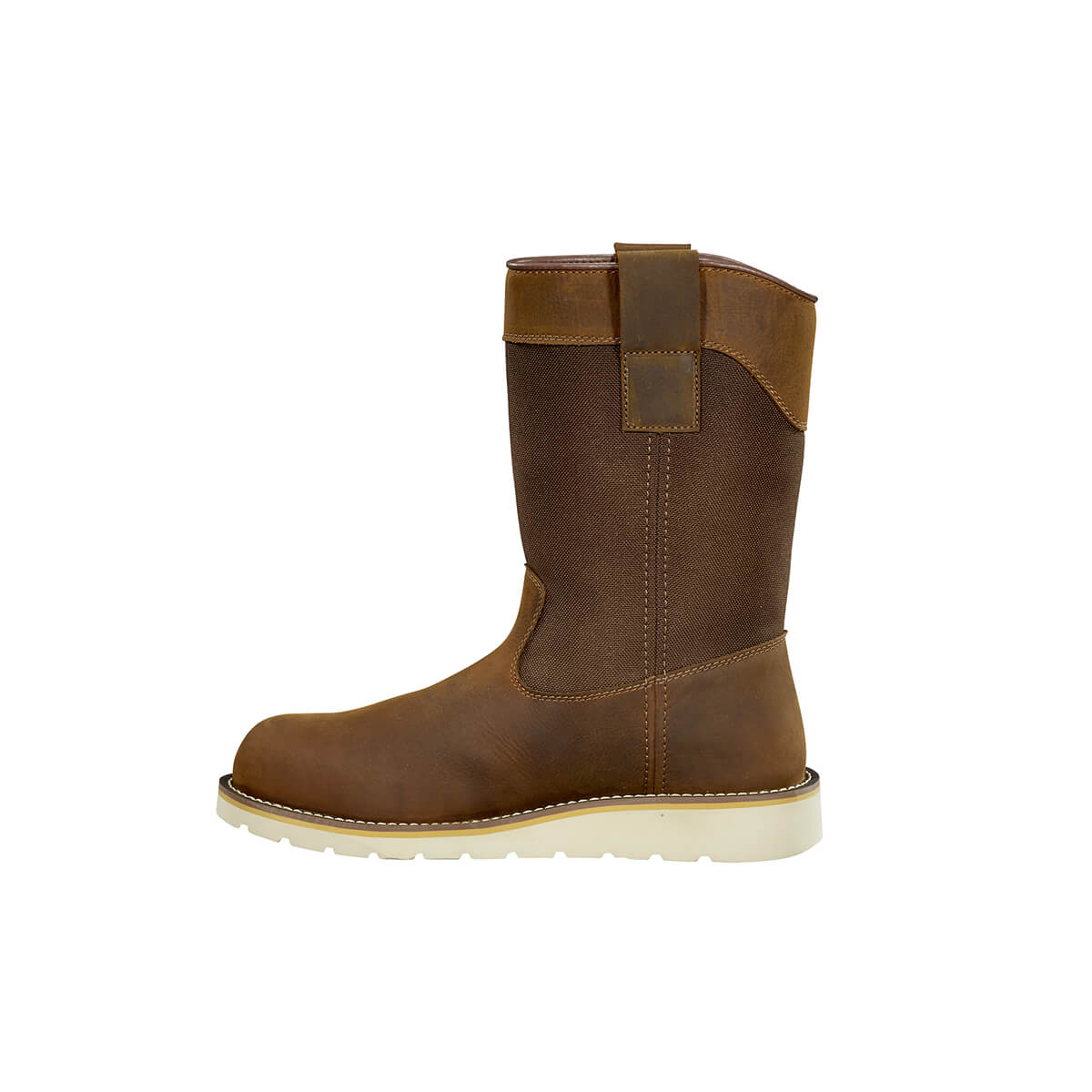 10" Wellington Wedge Steel-Toe Waterproof Pull-On Work Boot Brown - Image 6