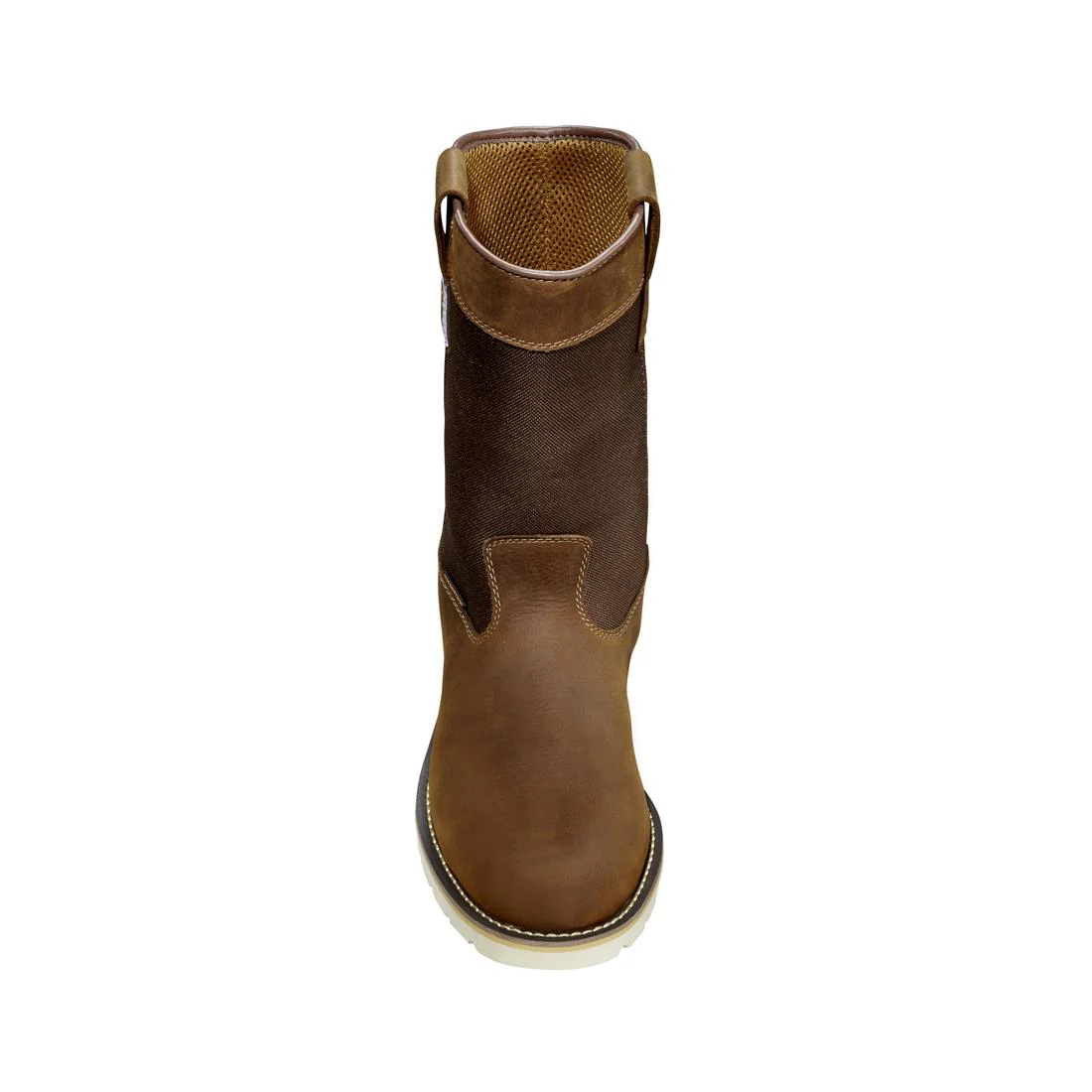 10" Wellington Soft-Toe Waterproof Wedge Pull-On Boot Brown - Image 4