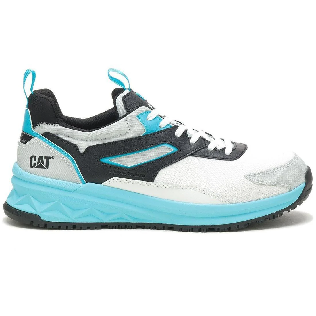 Streamline Runner Composite-Toe Work Shoe White/Blue