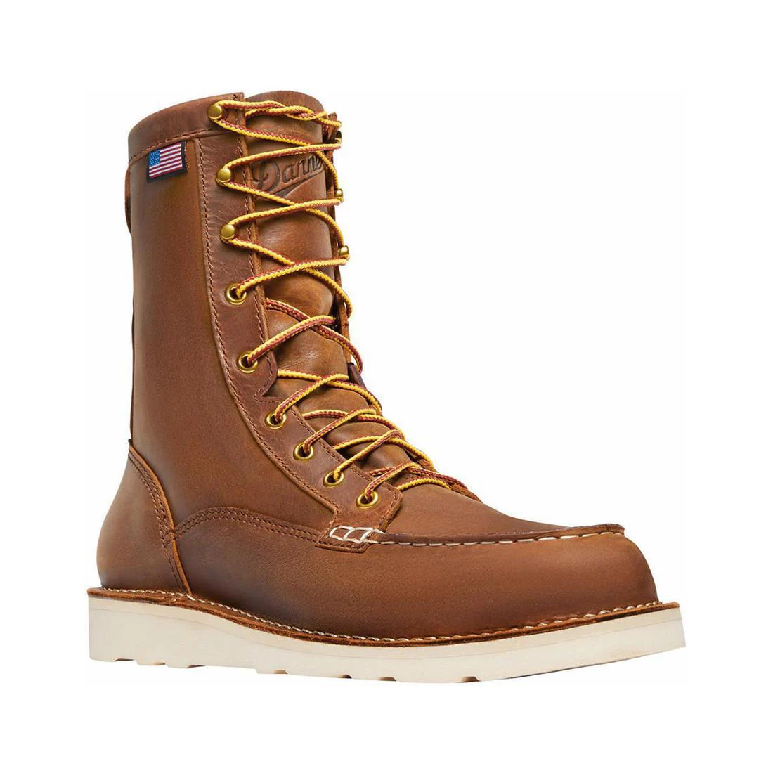 Bull Run 8" Moc Toe Soft Toe Work Boot Tobacco - Image 2