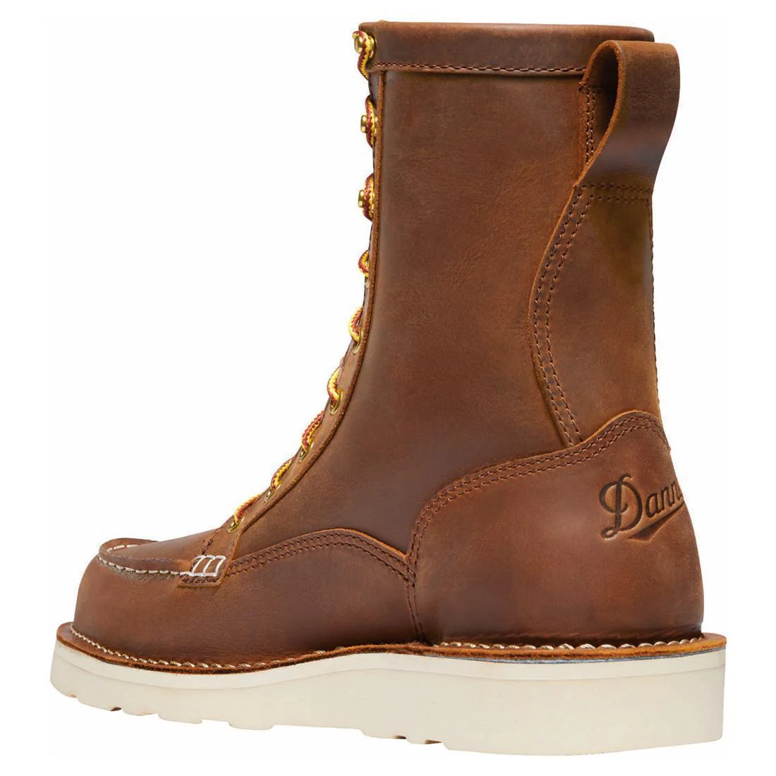 Bull Run 8" Moc Toe Soft Toe Work Boot Tobacco - Image 5