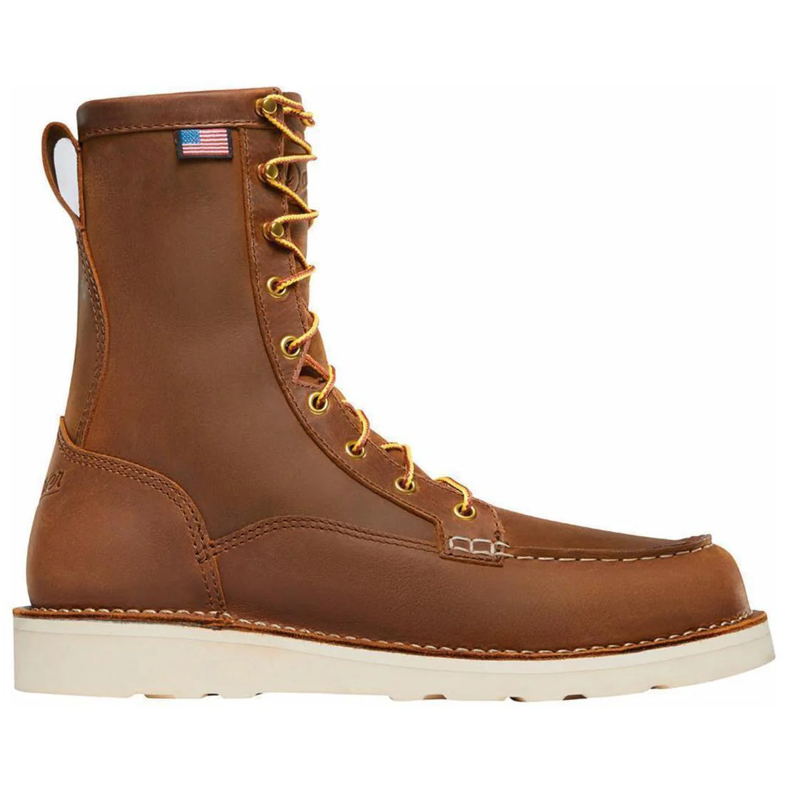 Bull Run 8" Moc Toe Steel Toe Work Boot Tobacco