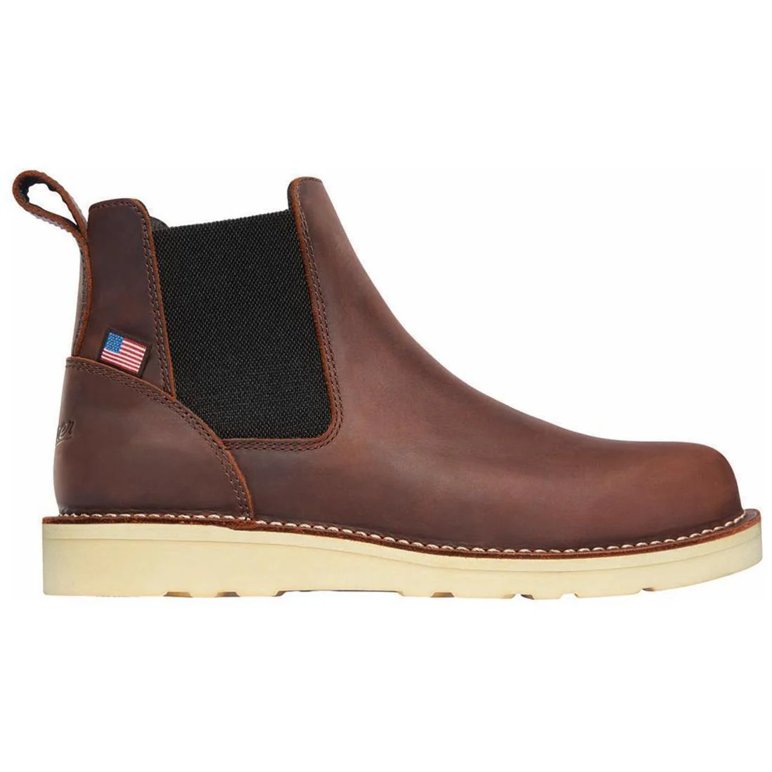 Bull Run Chelsea 6" Steel Toe Work Boot Brown