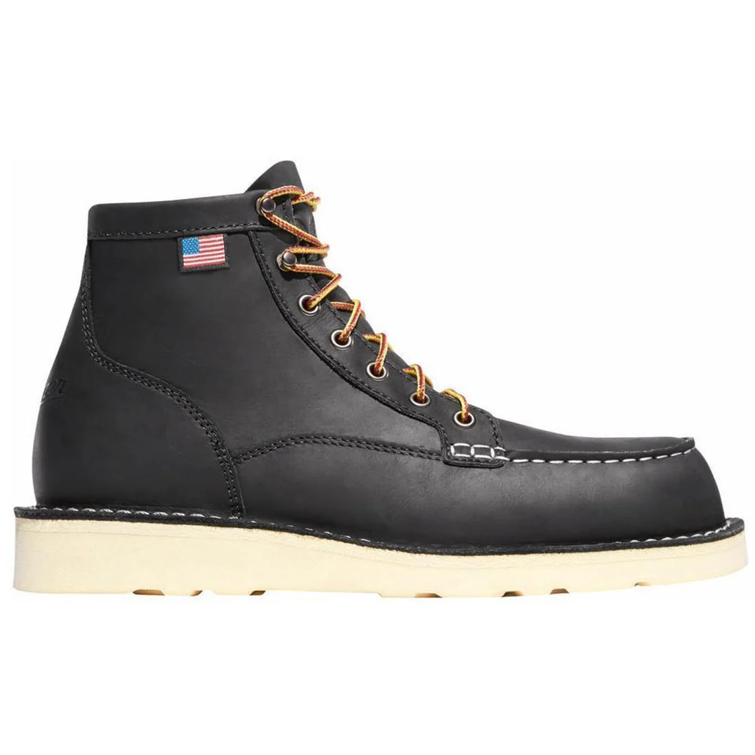Bull Run Moc Toe 6" Steel Toe Work Boot Black