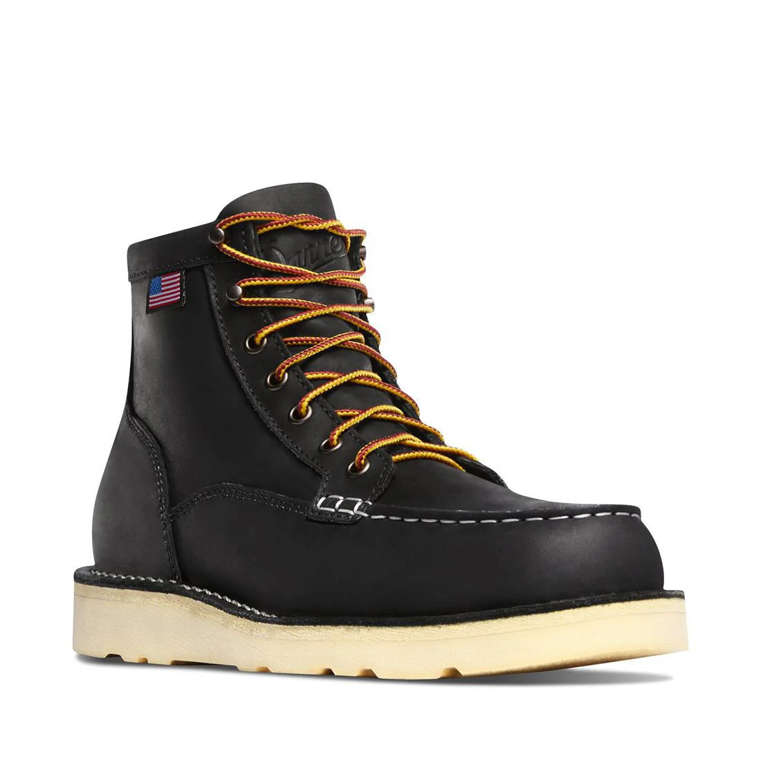 Bull Run Moc Toe 6" Steel Toe Work Boot Black - Image 2