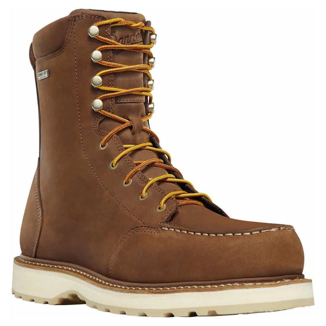 Cedar River Moc Toe 8" Alloy Toe Work Boot Brown - Image 2