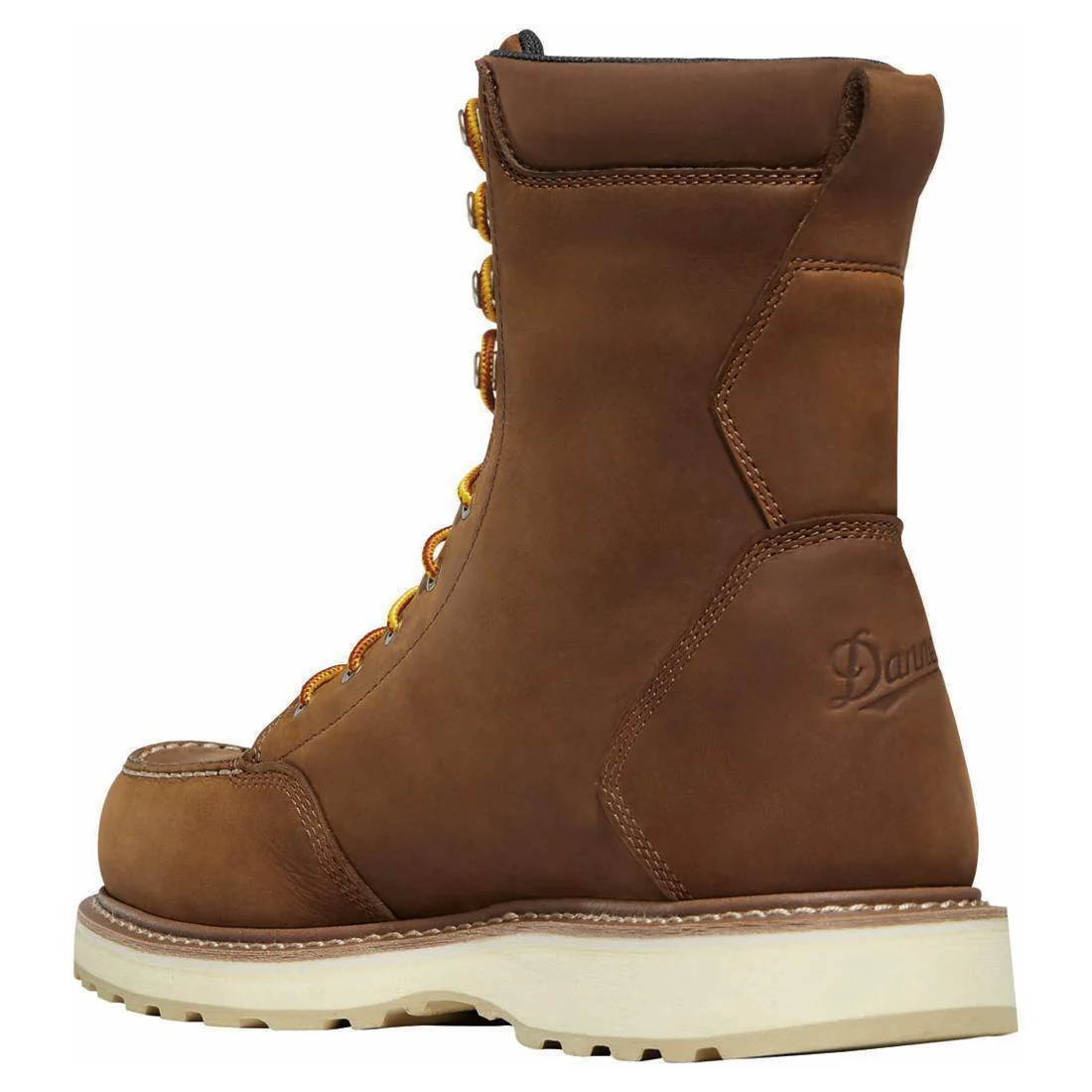 Cedar River Moc Toe 8" Alloy Toe Work Boot Brown - Image 5