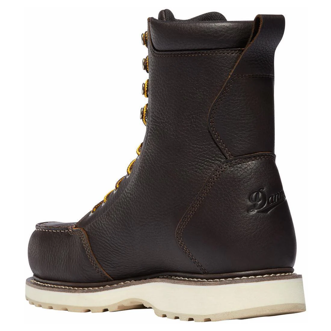 Cedar River Moc Toe 8" Soft Toe Work Boot Dark Brown - Image 5