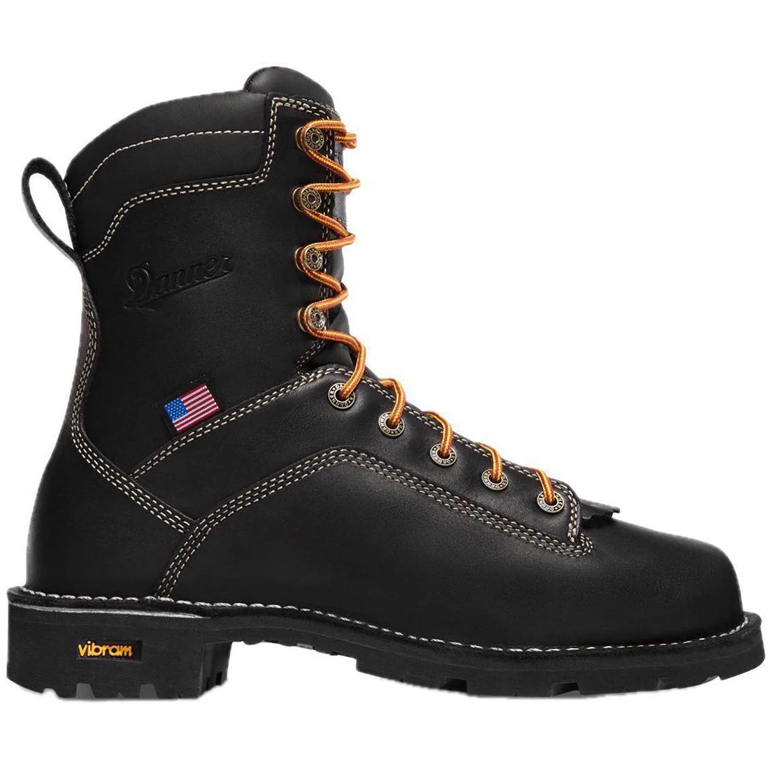 Quarry USA 8" Alloy Toe Work Boot Black