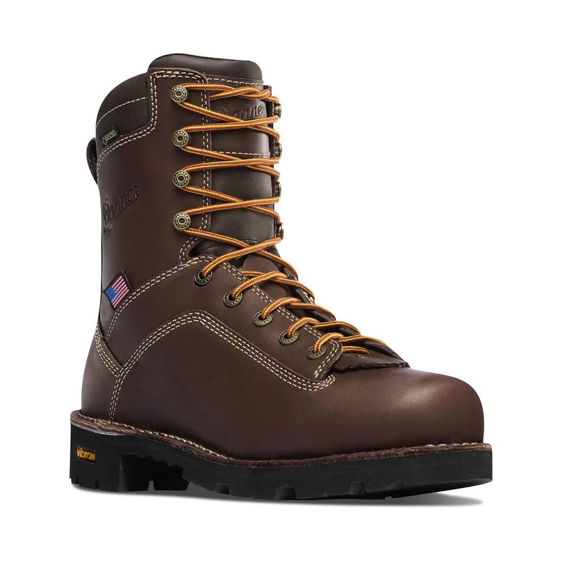 Quarry USA 8" Alloy Toe Work Boot Brown - Image 2