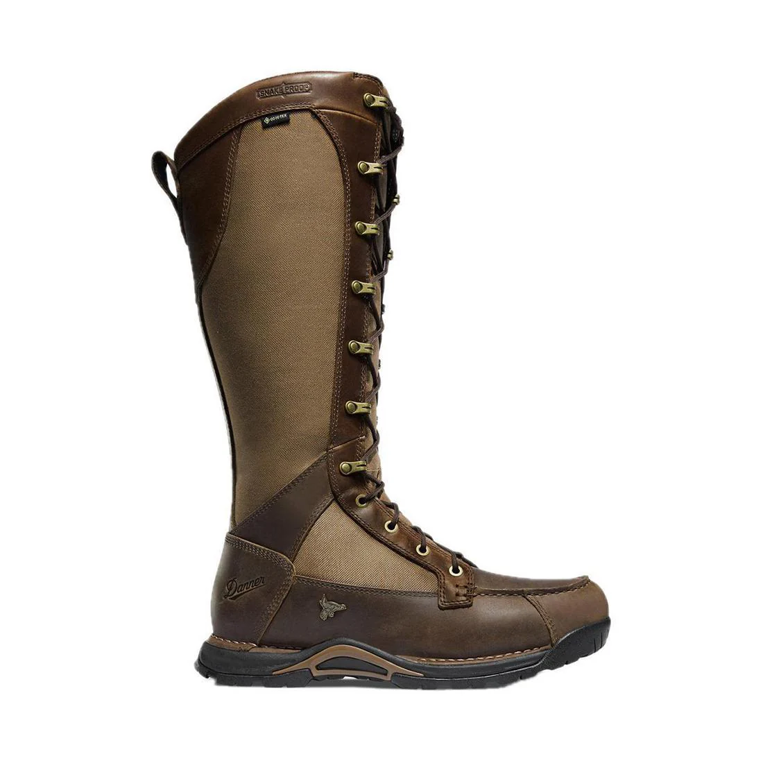 Sharptail Snake Side-Zip Boot 17" Brown