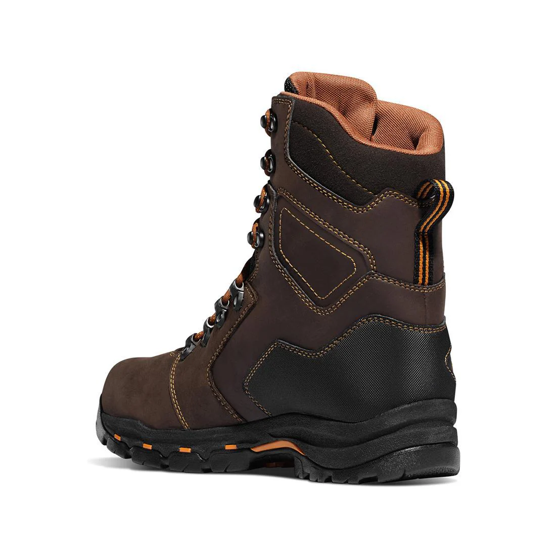 Vicious 8" Soft Toe Work Boot Dark Brown - Image 5