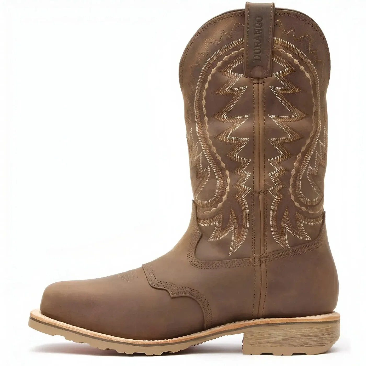 Maverick Pro Steel Toe Waterproof Western Work Boot Tan - Image 4