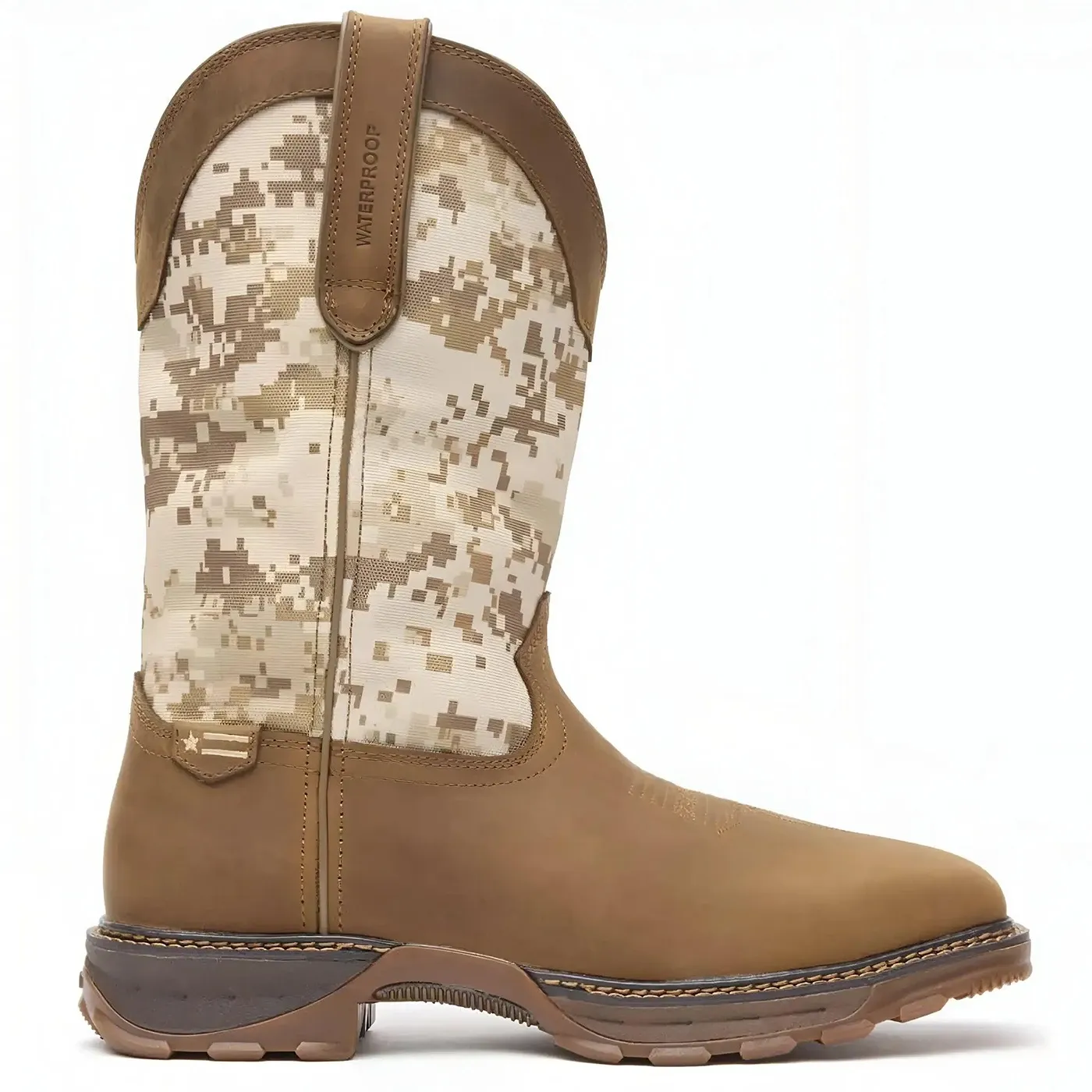 Maverick XP Steel Toe Waterproof Western Work Boot Desert Camo