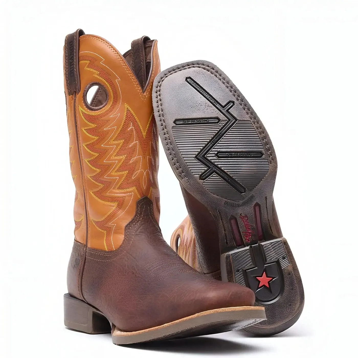 Rebel Pro Orange Western Boot - Image 3
