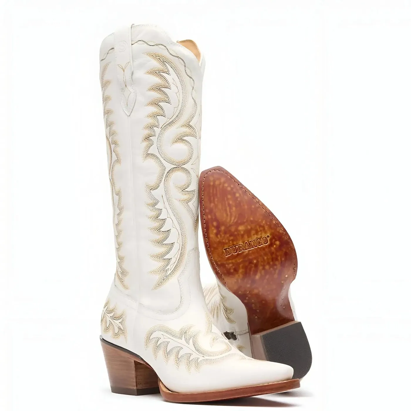 Women’s Durango Crush Tall Western Boot Ivory - Image 3