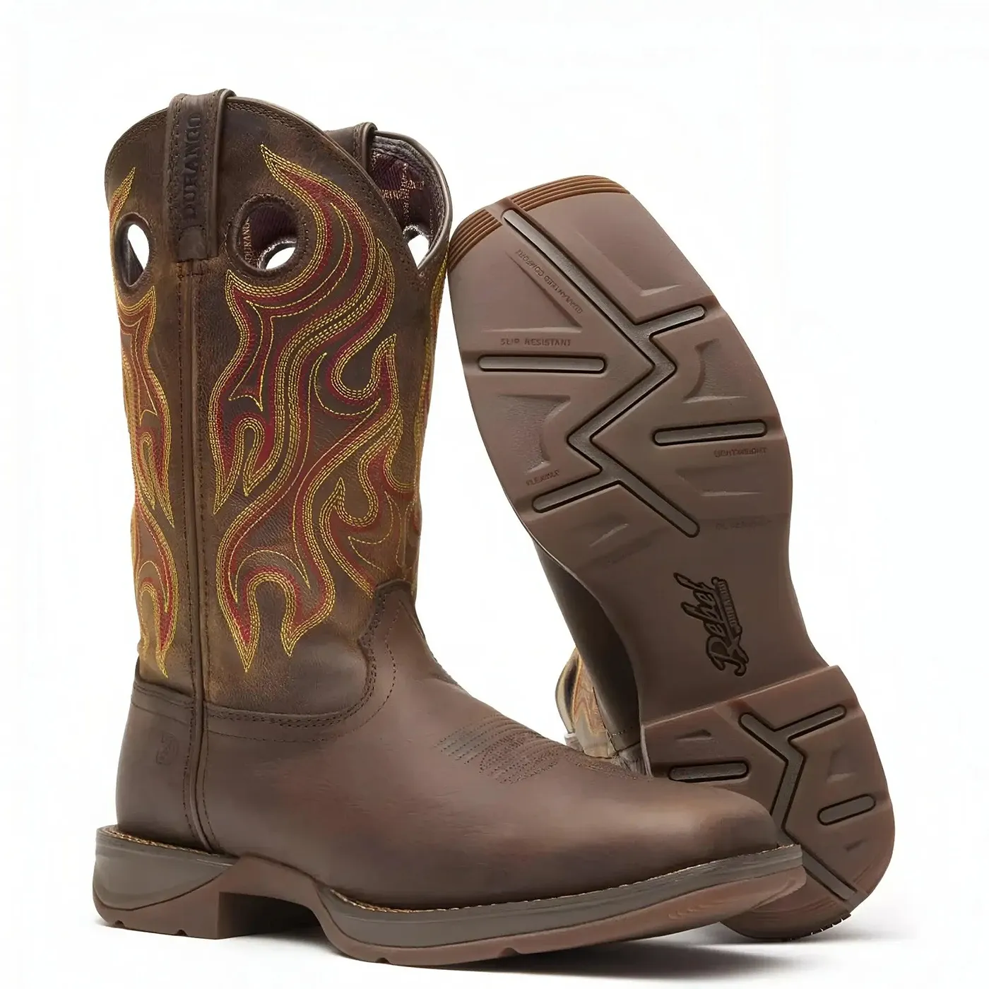 Rebel Western Boot Dark Chestnut - Image 3
