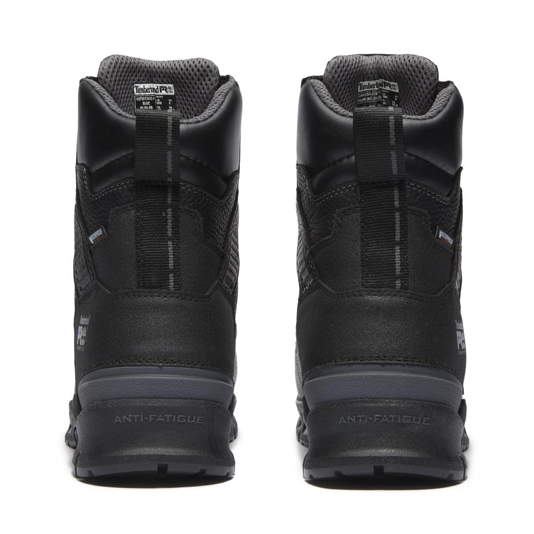 Endurance EV 8 Inch Composite Toe Waterproof Met Guard Work Boots Black - Image 5