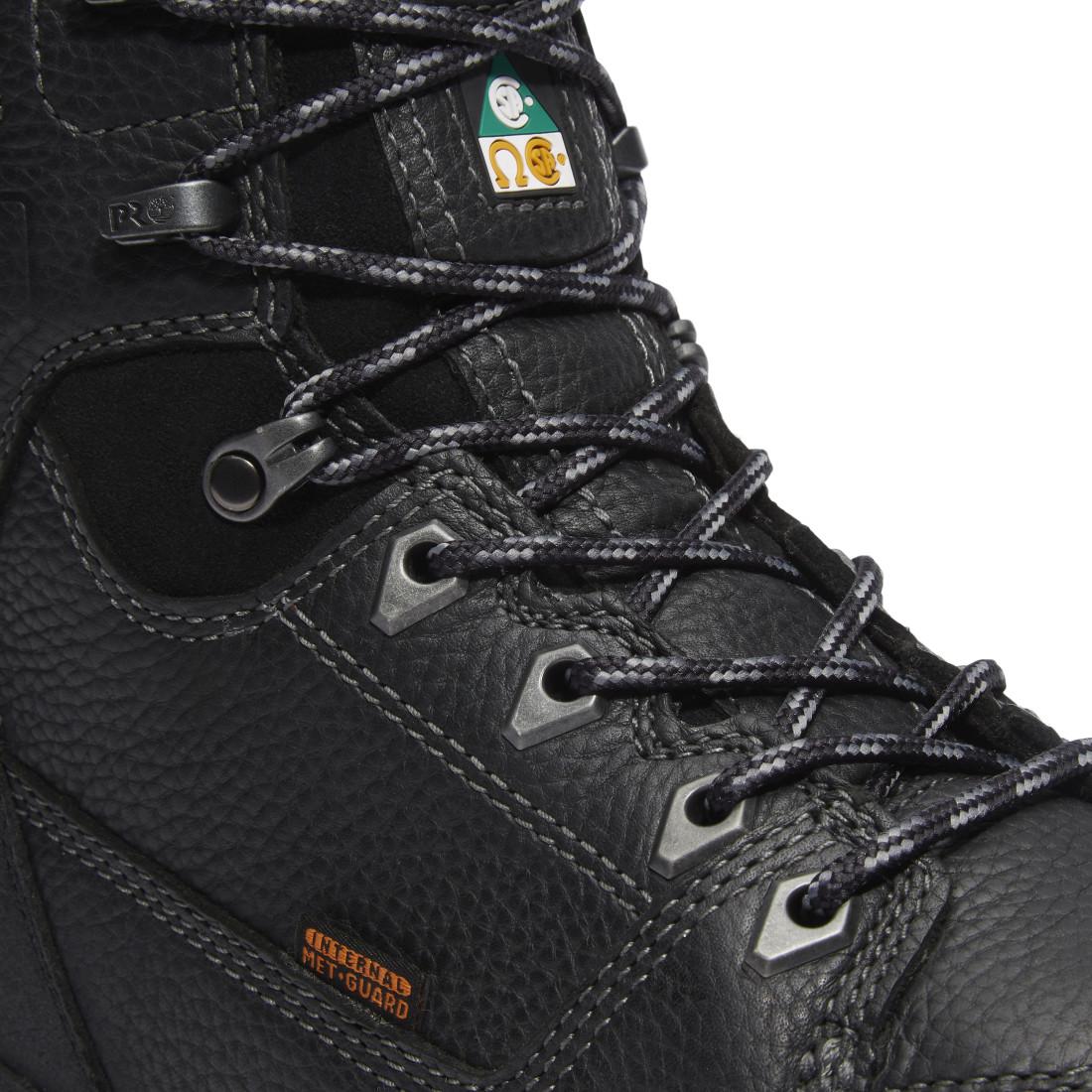 Endurance EV 8 Inch Composite Toe Waterproof Met Guard Work Boots Black - Image 7