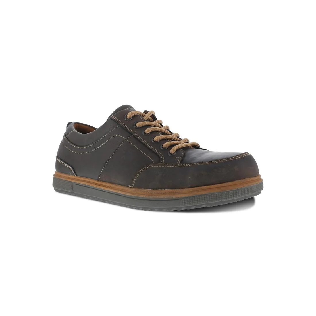 Gridley Steel-Toe Oxford Work Shoe Brown - Image 2