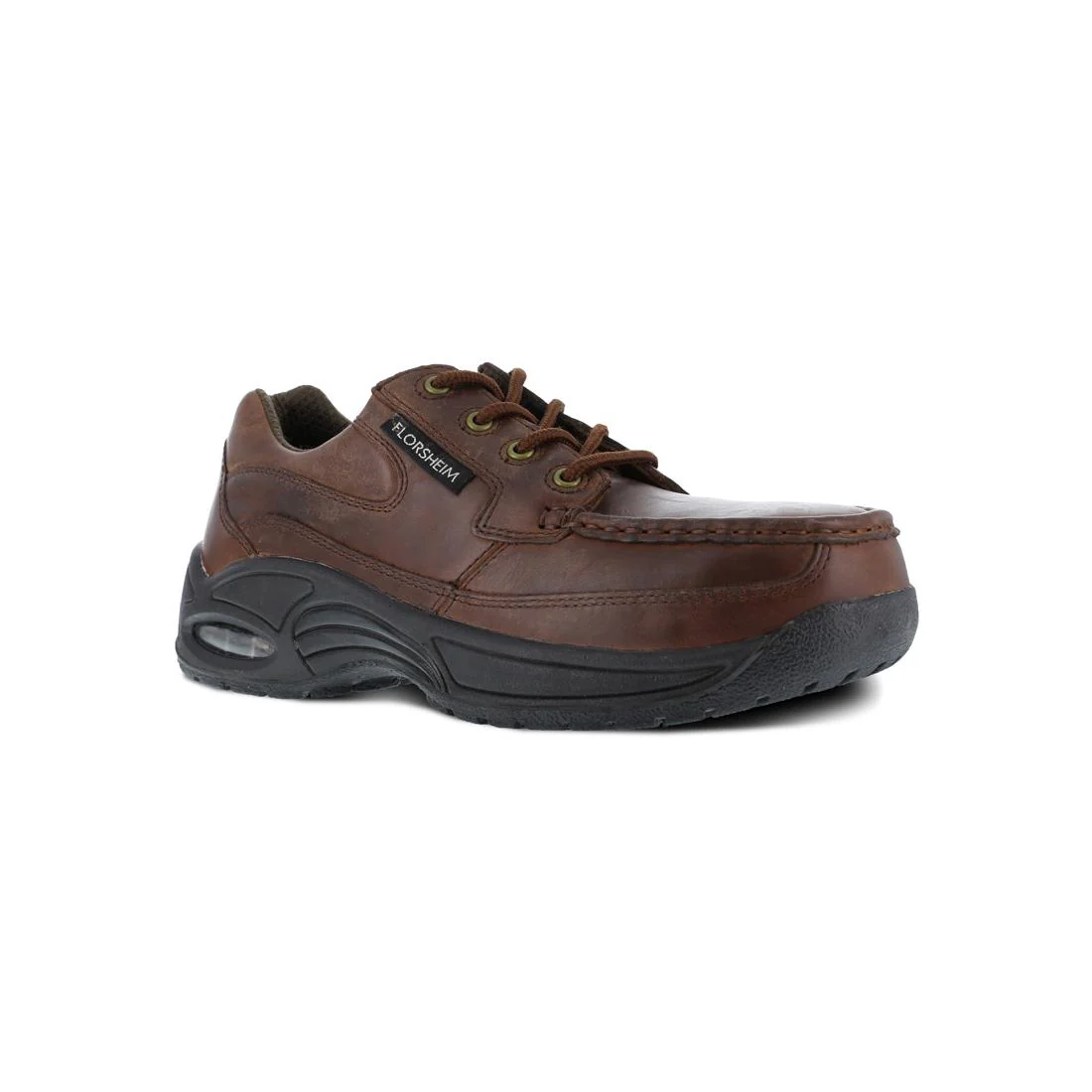 Polaris Composite-Toe Oxford Work Shoe Brown - Image 2