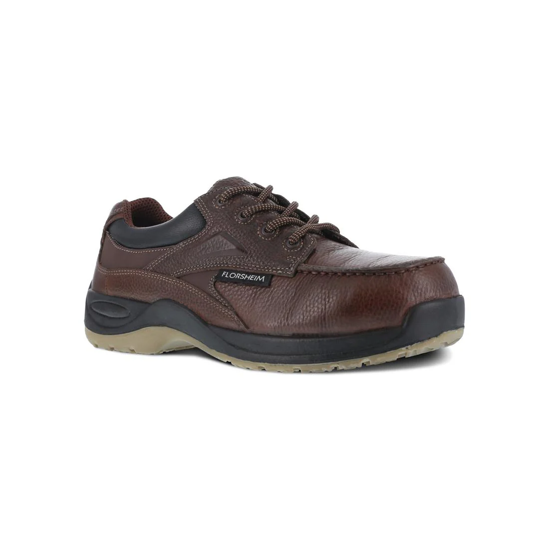 Rambler Creek Composite-Toe Oxford Work Shoe Brown - Image 2