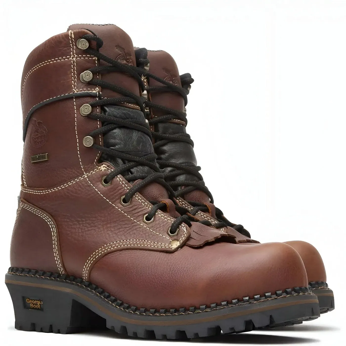 AMP LT Logger Composite Toe Waterproof Work Boot Brown