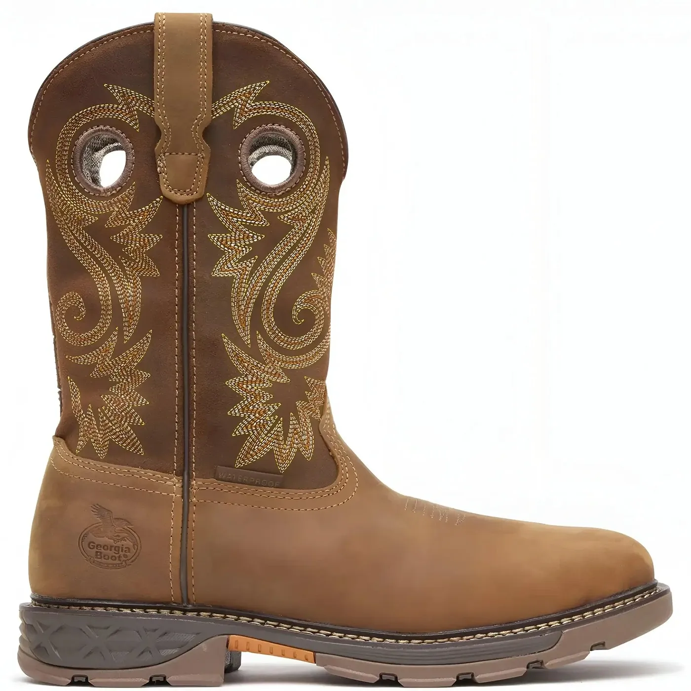 Carbo-Tec FLX Alloy Toe Waterproof Pull-on Work Boot Brown - Image 2