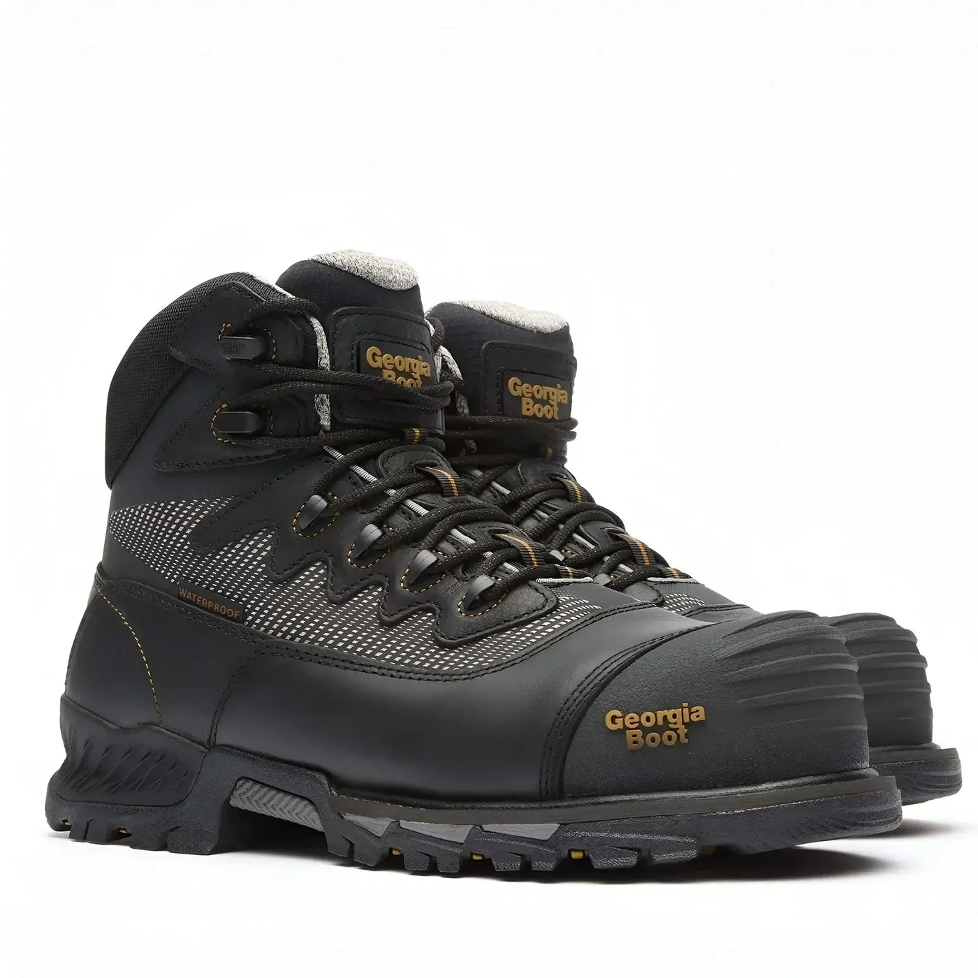 Rumbler Composite Toe Waterproof Hiker Work Boot Black