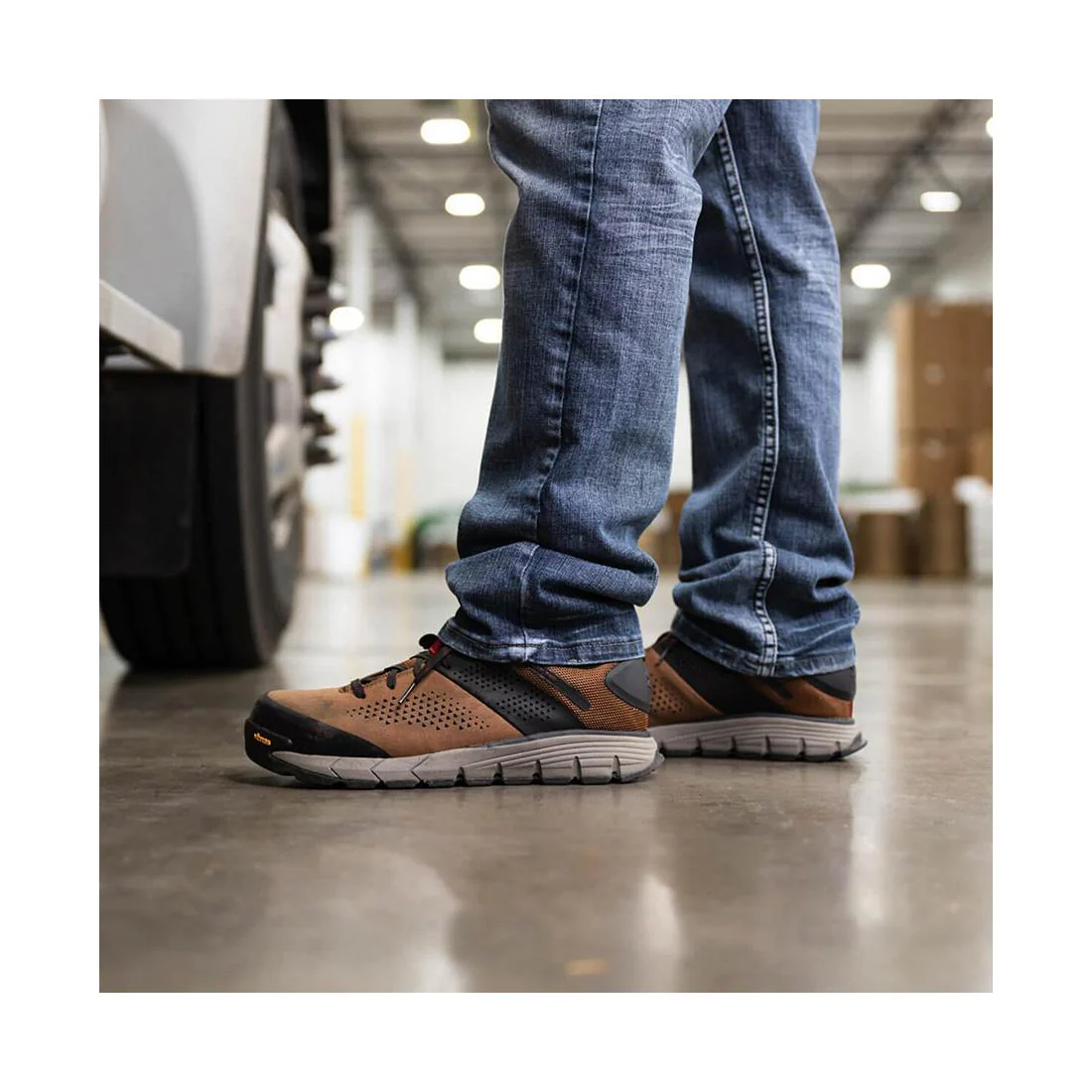 Lead Time 3" Nano Toe Work Shoe Brown - Image 6