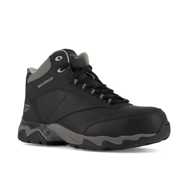 Beamer Composite-Toe Waterproof Athletic Work Boot Black - Image 3