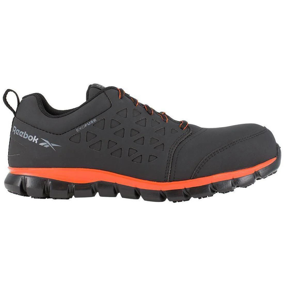 Sublite Cushion Composite-Toe Athletic Work Shoe Black/Orange