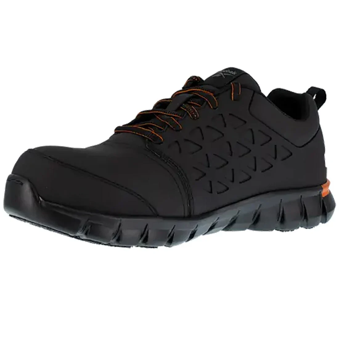 Sublite Cushion Composite-Toe Athletic Work Shoe Black/Orange - Image 5