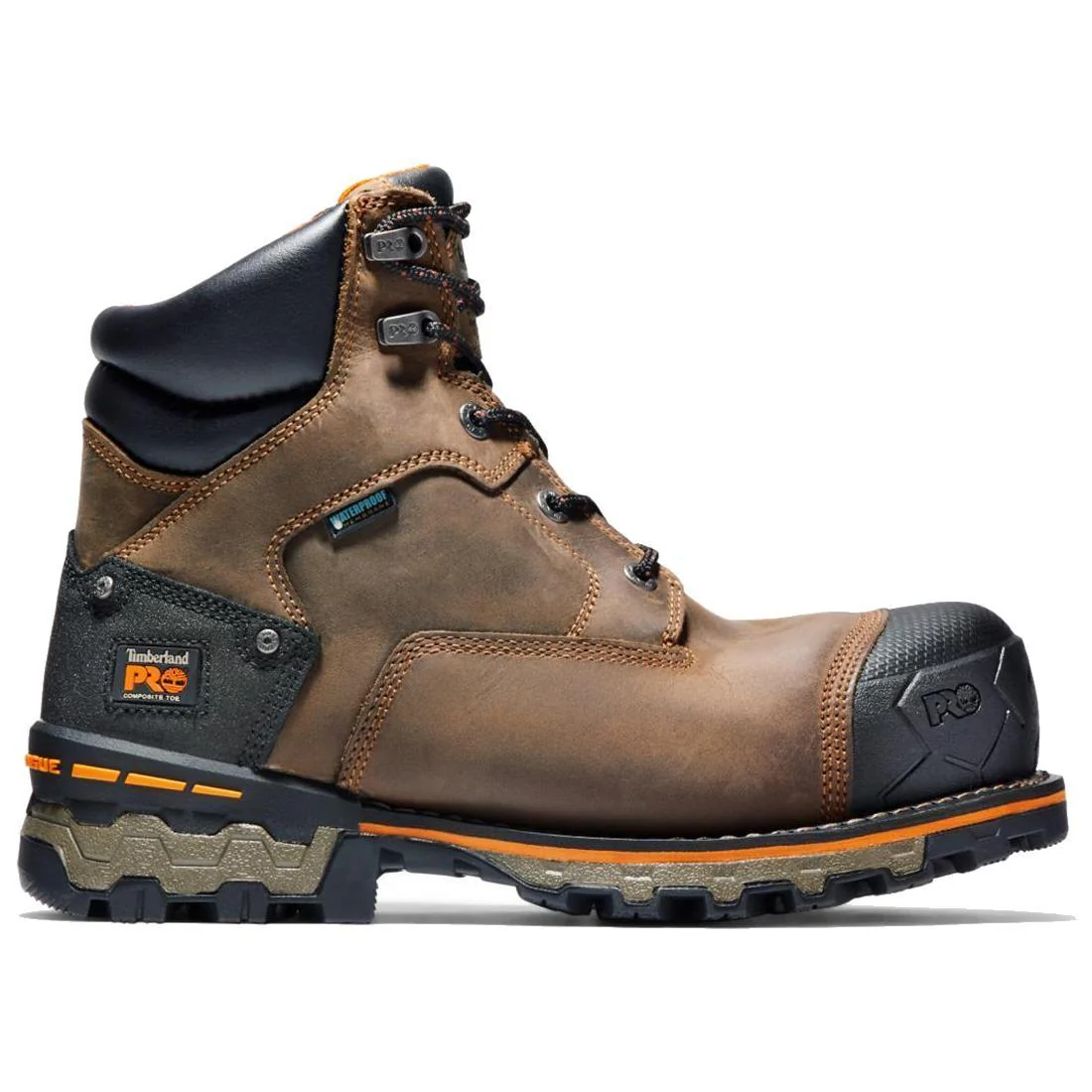 Boondock 6 Inch Composite-Toe Waterproof Work Boot Brown